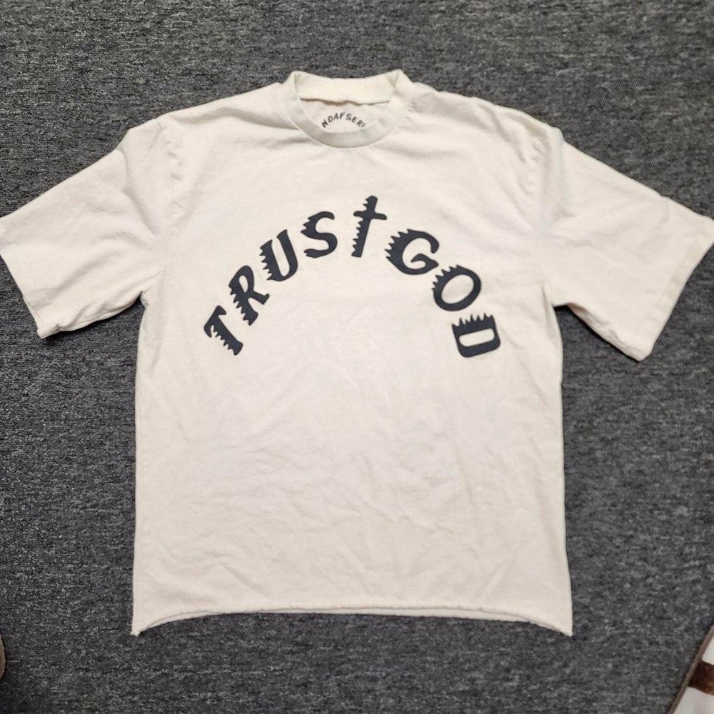 2019 Kanye West x CPFM "Trust God" Sunday Service Boxy/Cropped T-Shirt OSFA